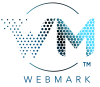 Webmark logo - no tagline - black and blue